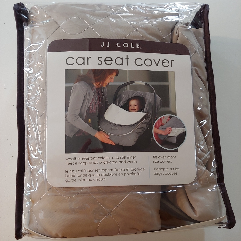 JJ Cole Car Seat Cover in Khaki